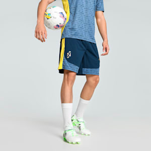 Neymar JR "BNA" Men's Football Training Shorts, Marine Blue-Pelé Yellow, extralarge-IND